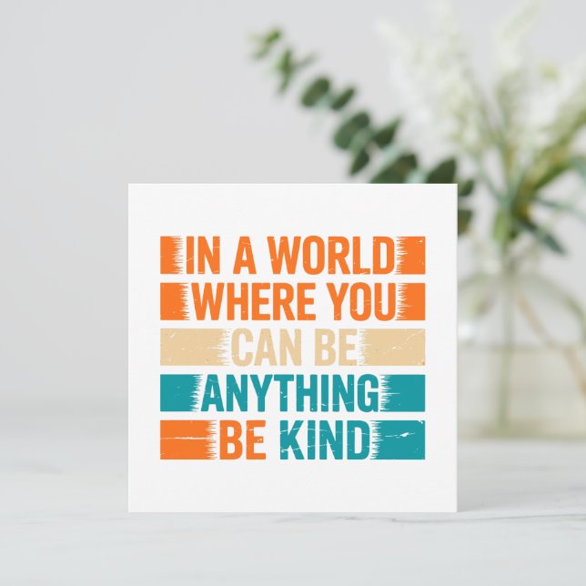 Choose Kindness - Inspirational Typography (Standing Front)