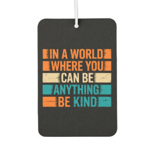 Choose Kindness - Inspirational Typography Car Air Freshener