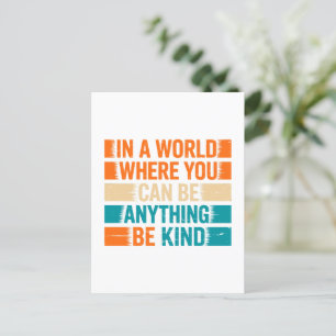 Choose Kindness - Inspirational Typography Postcard
