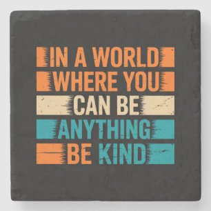 Choose Kindness - Inspirational Typography Stone Coaster
