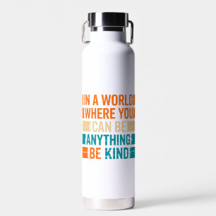 Choose Kindness - Inspirational Typography Water Bottle