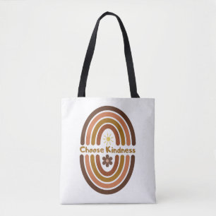 Choose kindness, make the world kinder. tote bag