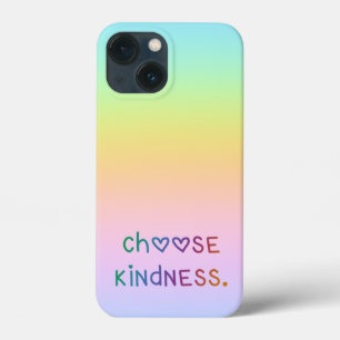 "Choose Kindness" Rainbow Gradient iPhone 13 Mini Case