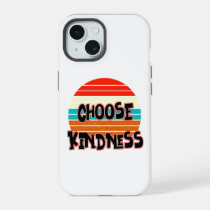 Choose Kindness - Sunset red blue orange yellow iPhone 15 Case
