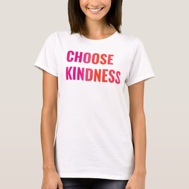 Choose Kindness Sunset Slouchy Tee (Front)