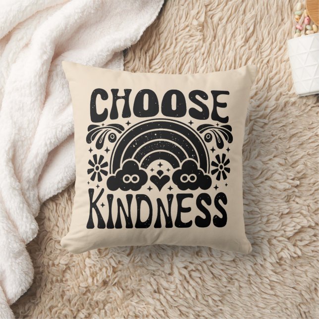 Choose kindness vintage cushion (Blanket)