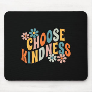 Choose Kindness Vintage Retro Groovy Be Kind Mouse Pad