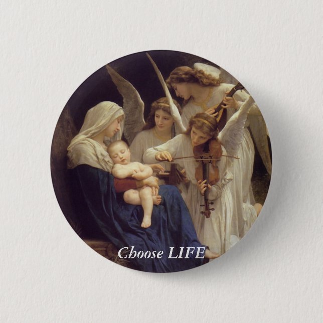 Choose LIFE 6 Cm Round Badge (Front)