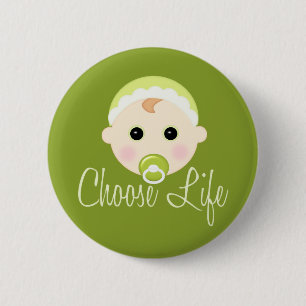 Choose Life 6 Cm Round Badge