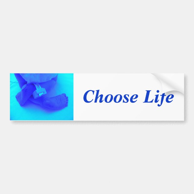 Choose Life Bumper Sticker (Front)