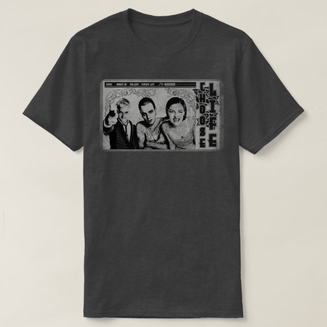 Choose Life BW Web T-Shirt (Design Front)