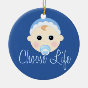 Choose Life Ceramic Tree Decoration