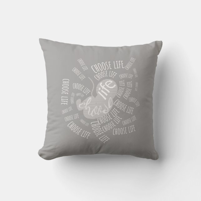 Choose Life  Cushion (Front)