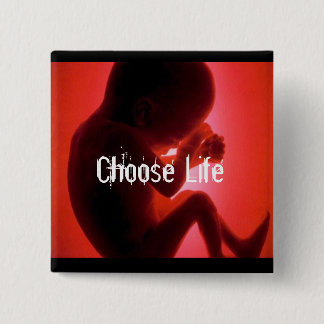Choose Life - Customised 15 Cm Square Badge