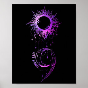 Choose Life Semicolon Suicide Prevention Awareness Poster