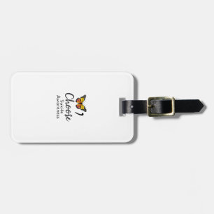 Choose life suicide Awareness Colourful Dragonfly  Luggage Tag