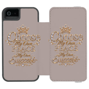 Choose My Own Peace and Success Incipio Watson™ iPhone 5 Wallet Case