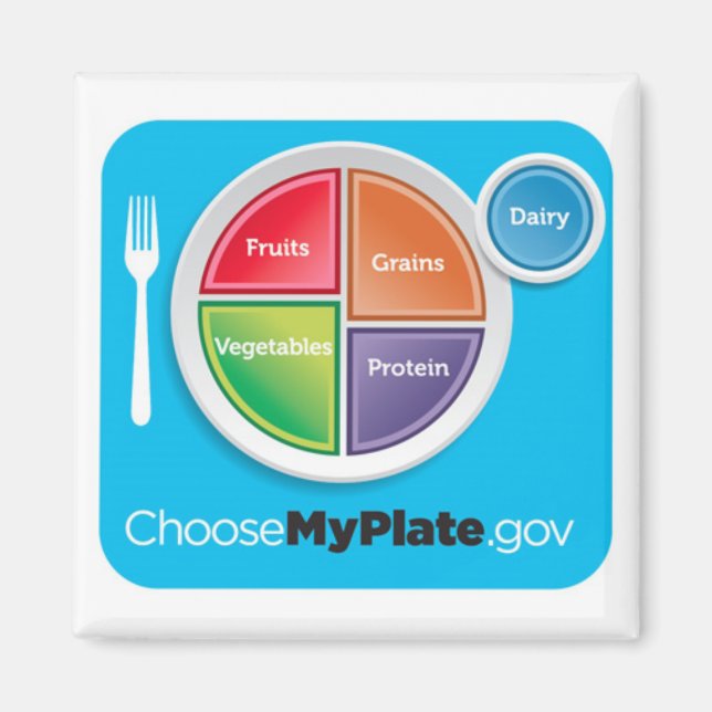 Choose My Plate Magnet (Front)