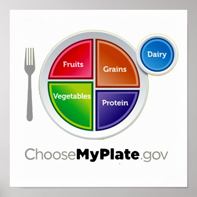 Choose My Plate (White) Poster (Front)
