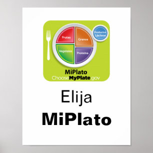 Choose MyPlate Spanish Poster - Elija MiPlato