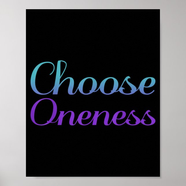 Choose Oneness Prevention Artwork Poster (Front)