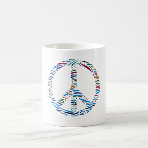 Choose peace coffee mug