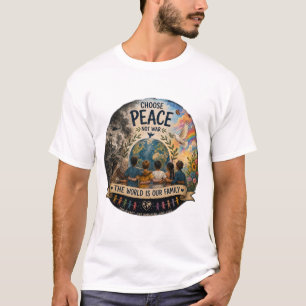Choose Peace, Not War – The World Is One Family T-Shirt
