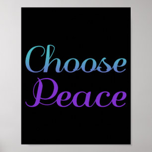 Choose Peace Prevention Awareness Design Poster