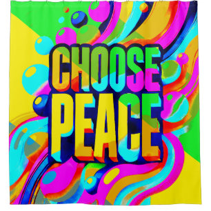 Choose Peace Shower Curtain
