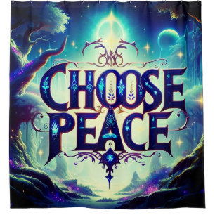 Choose Peace Shower Curtain