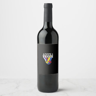 Choose Peace Ukraine Freedom International Underst Wine Label