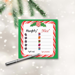 Choose Sides! Naughty or Nice Post-it Notes