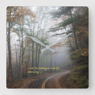 "Choose" Square Wall Clock