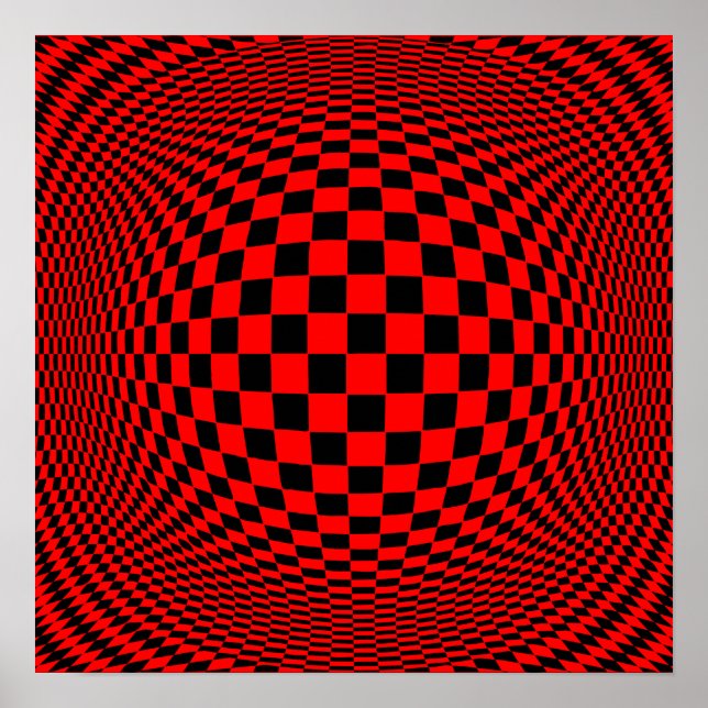 Choose the Background colour Op Art Poster (Front)