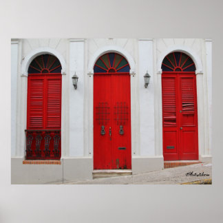 Choose the red door poster