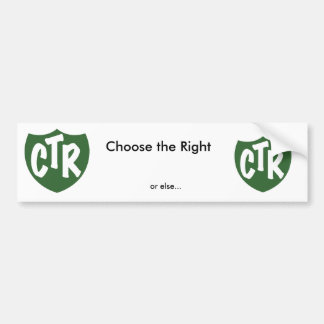 Choose the Right Bumper Sticker