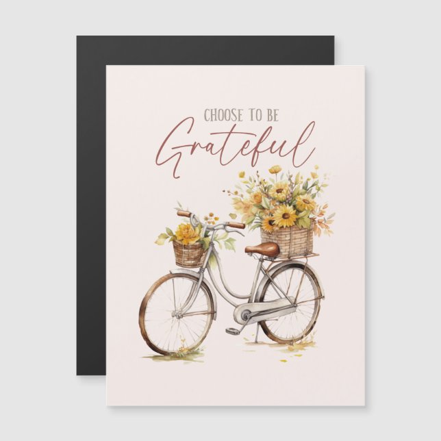 Choose to Be Grateful – Bicycle & Rustic Fall (Front/Back)