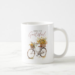 Choose to Be Grateful – Bicycle & Rustic Fall Coffee Mug