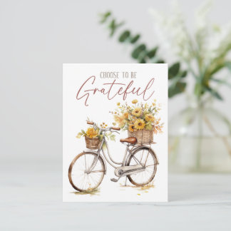 Choose To Be Grateful Postcard