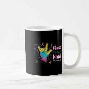 Choose to Be Kind Deaf Awareness ASL Hand Sign Coffee Mug