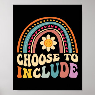 Choose To Include For Autism Teacher Special Educa Poster