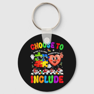 Choose to Include Inclusion Autism Awareness Key Ring