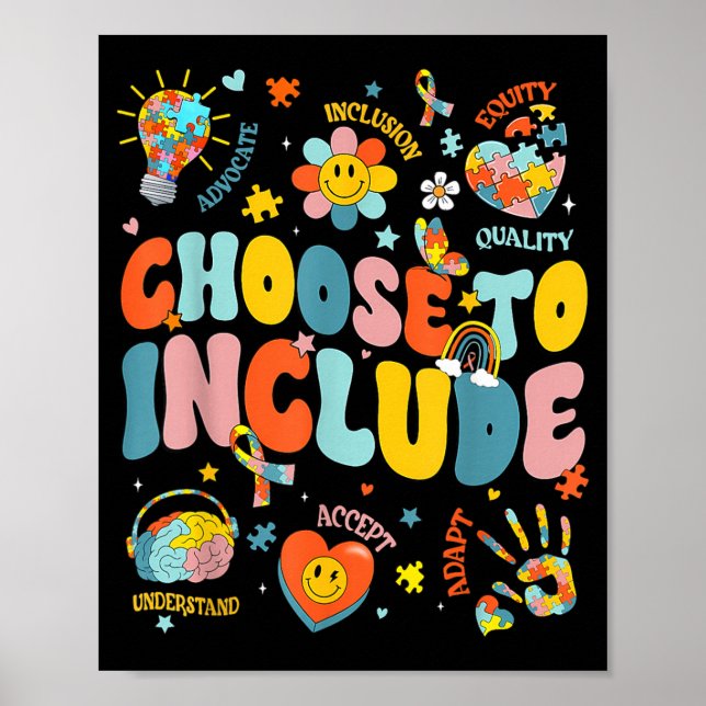 Choose to Include Special Education Teacher Autism Poster (Front)