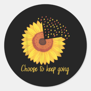 Choose To Keep Going - Semicolon Mental Health Awa Classic Round Sticker