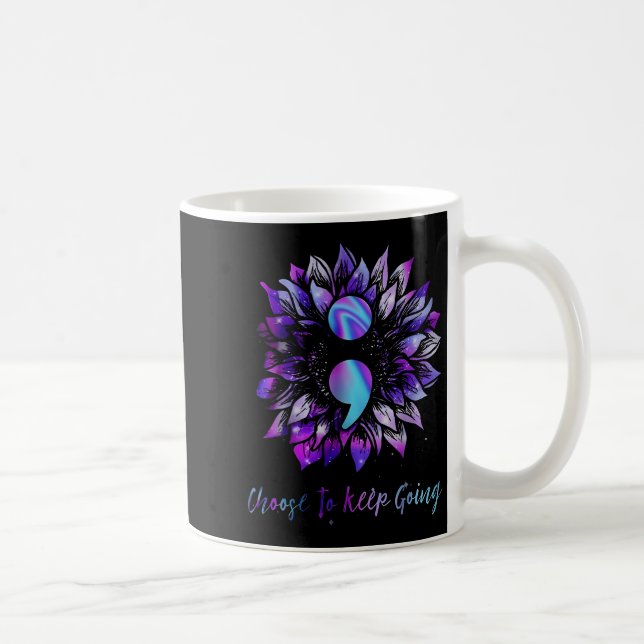 Choose To Keep Going Suicide Prevention Awareness  Coffee Mug (Right)