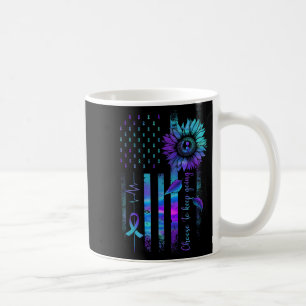 Choose To Keep Going Us Flag Suicide Awareness Men Coffee Mug