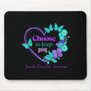 Choose To Keep On Going Heartflower Women Mouse Pad