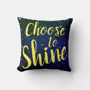 Choose to Shine Stars Cosmos Cushion
