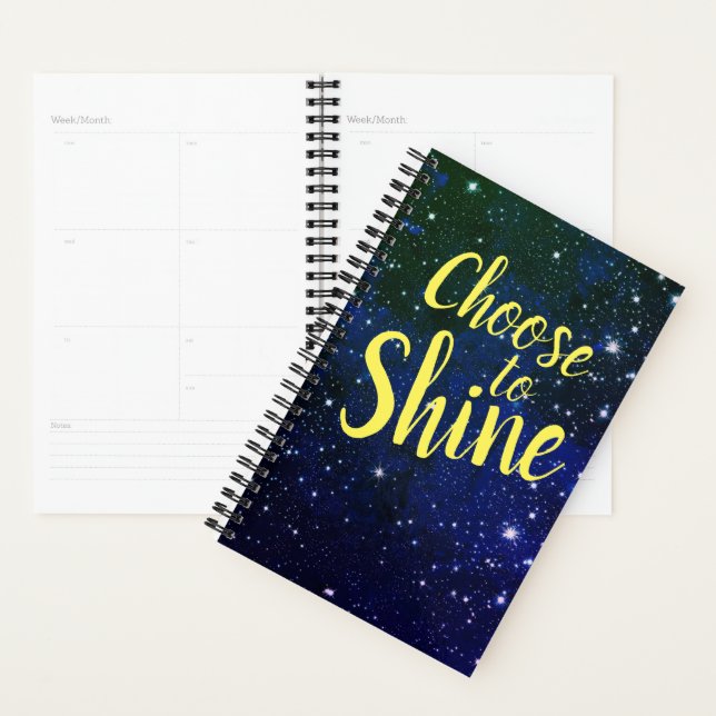 Choose to Shine Stars Cosmos Planner (Display)
