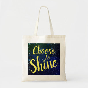Choose to Shine Stars Cosmos Tote Bag